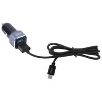 Dual USB Car Charger + Micro-USB kabel - 2,4A