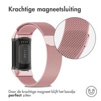 imoshion Milanees magnetisch bandje Fitbit Charge 5 / Charge 6 - Maat S - Roze