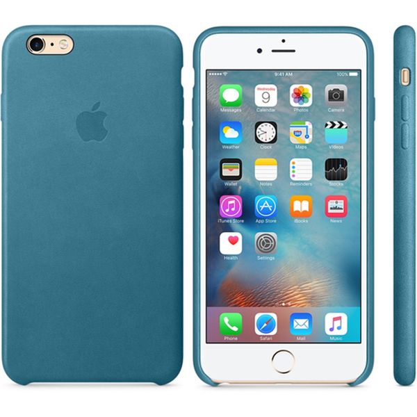 Apple Leather Backcover iPhone 6(s) Plus - Marine Blue