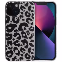 imoshion Design hoesje iPhone 13 Mini - Leopard Transparent