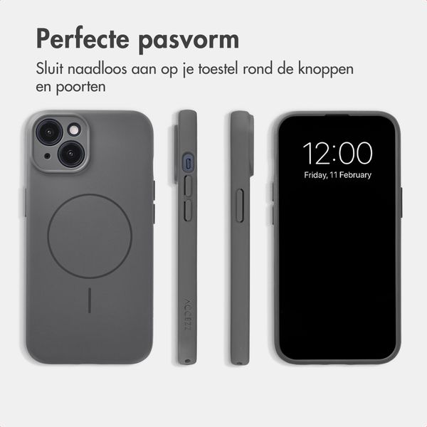 Accezz Grip Backcover met MagSafe Apple iPhone 14 - Grijs