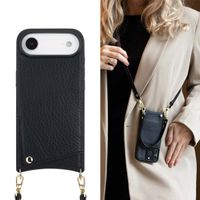 Selencia Nova Phone Case with Cord and Card Holder Apple iPhone Air - Black