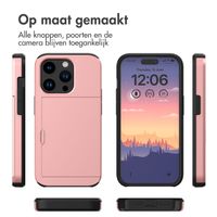 imoshion Backcover met pasjeshouder Apple iPhone 15 Pro - Rosé Goud