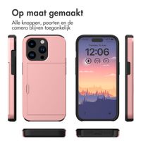 imoshion Backcover met pasjeshouder iPhone 15 Pro - Rosé Goud