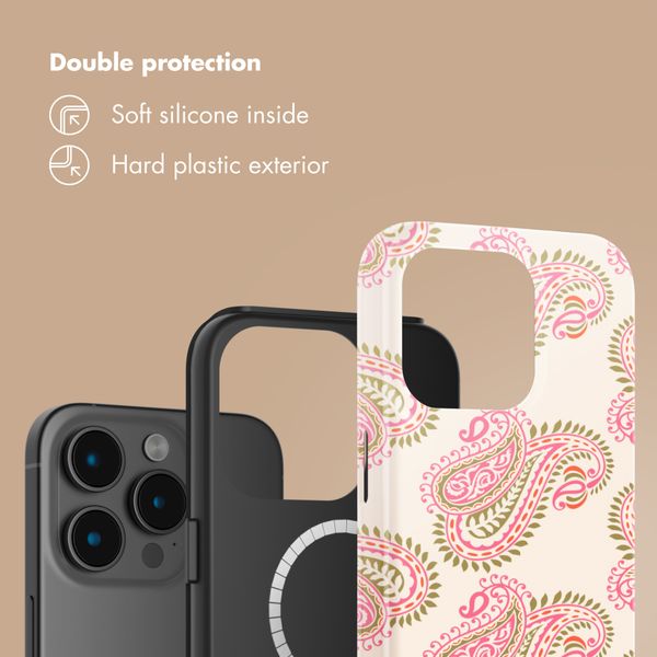 Selencia Vivid Back Cover with MagSafe Apple iPhone 15 Pro - Paisley Blush