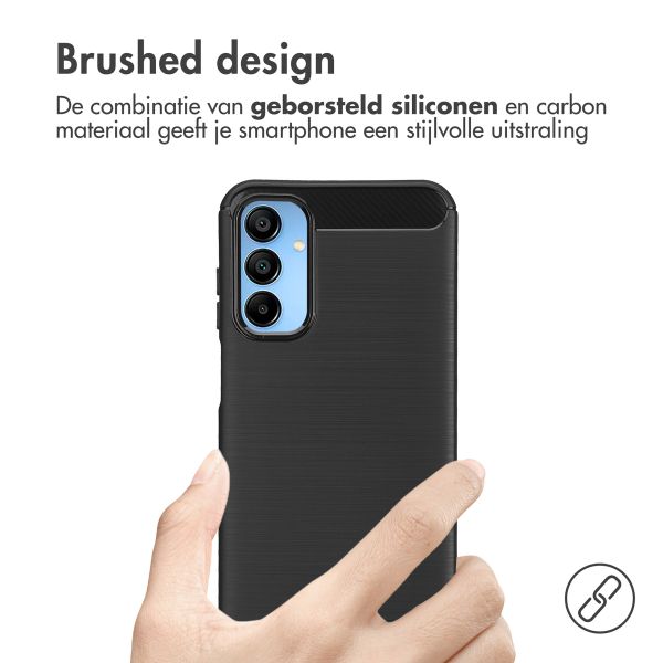 imoshion Brushed Backcover Samsung Galaxy A15 (5G/4G) - Zwart