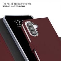 Selencia Genuine Leather Book Case Samsung Galaxy A27 (5G) - Burgundy