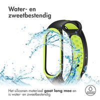 imoshion Siliconen sport bandje Xiaomi Mi Band 5 / 6 - Zwart / Lime