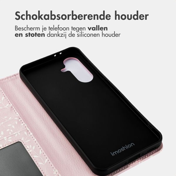 imoshion Design Bookcase Samsung Galaxy A56 - Pink Bazaar Flowers