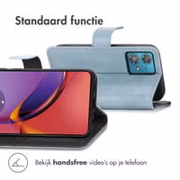 imoshion Luxe Bookcase Motorola Moto G84 - Lichtblauw