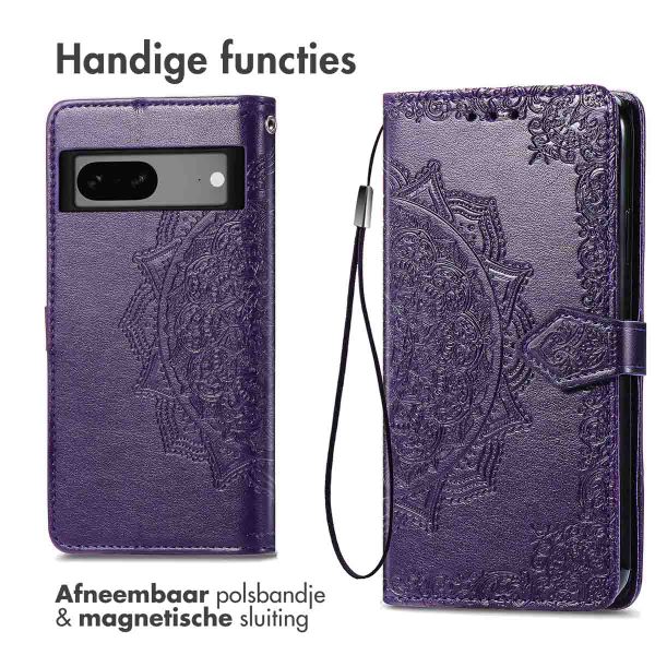 imoshion Mandala Bookcase Google Pixel 7a - Paars