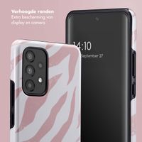 Selencia Vivid Backcover Samsung Galaxy A53 - Colorful Zebra Old Pink