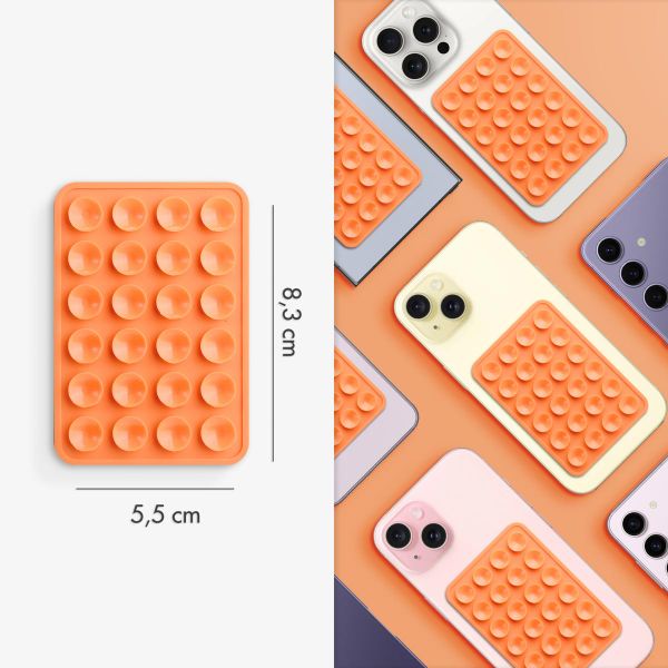 Selencia 2-Pack Telefoonhouder Zuignap - Oranje