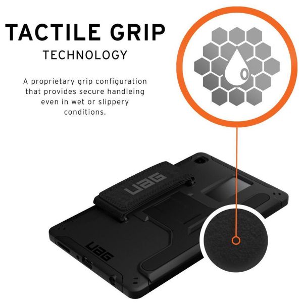 UAG Scout Backcover Handstrap Samsung Galaxy Tab A7 Lite - Zwart