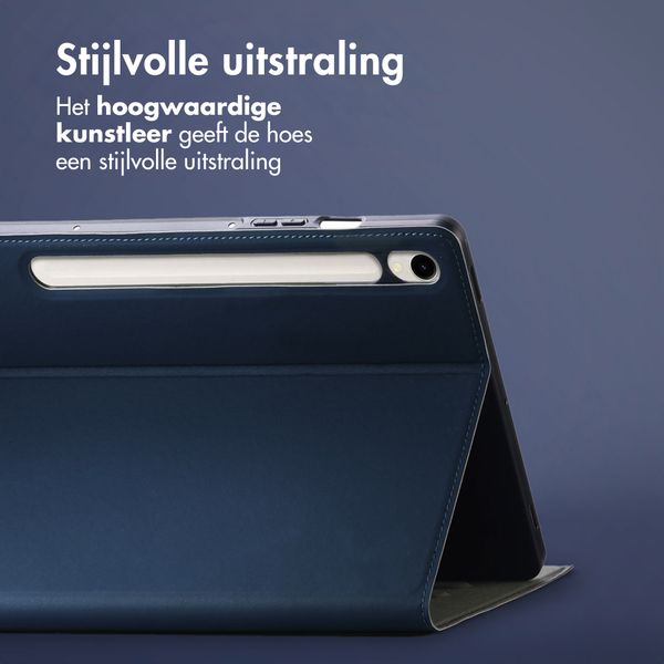 Accezz Classic Tablet Case Samsung Galaxy Tab S10 Lite / S9 11.0 inch / Tab S10 FE / S9 FE 10.9 inch - Donkerblauw