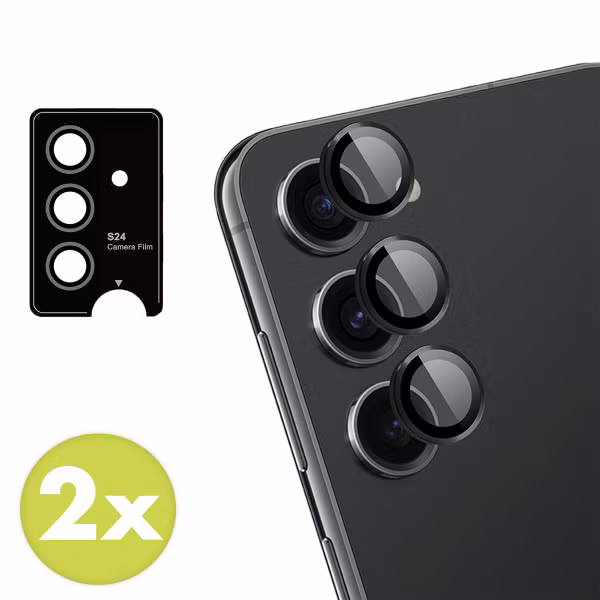 imoshion 2 Pack Camera lens protector Samsung Galaxy S24 - Zwart