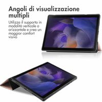 imoshion Trifold Bookcase Samsung Galaxy Tab A8 - Rosé Goud