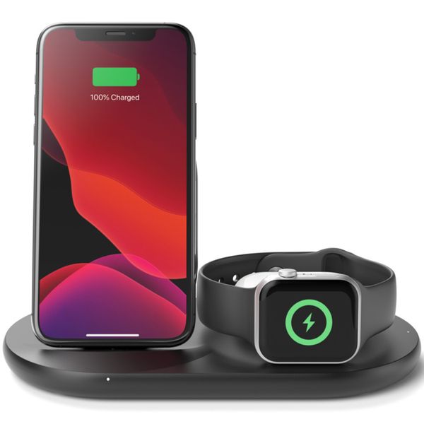 Belkin 3-in-1 Wireless Charger iPhone + Apple Watch + AirPods - 7.5W - Zwart