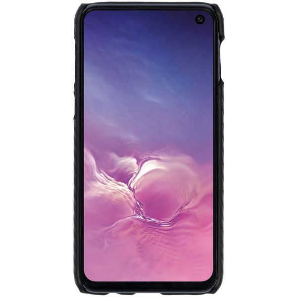 Carbon Hardcase Backcover Samsung Galaxy S10e - Zwart