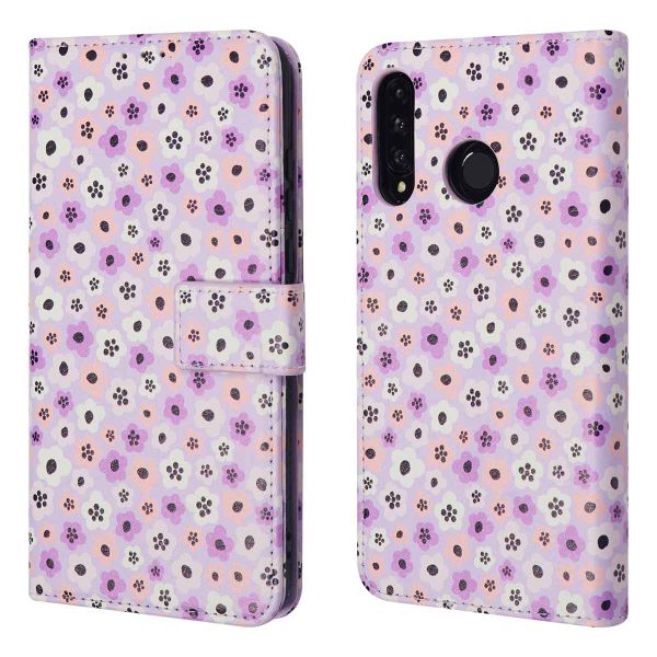 imoshion Design Bookcase Huawei P30 Lite - Purple Flowers