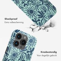 Selencia Vivid Tough Backcover met MagSafe Apple iPhone 15 Pro - Tropical Vibes Light Blue