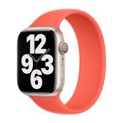Apple Siliconen solobandje Apple Watch | 38/40/41/42 mm - Maat 1 - Nectarine