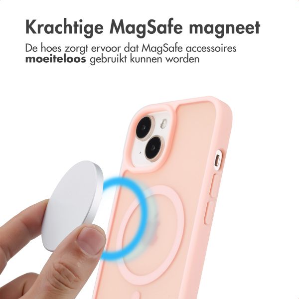 imoshion Color Guard Backcover met MagSafe iPhone 15 - Lichtroze