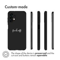 imoshion Design hoesje Samsung Galaxy A13 (5G) / A04s - Fuck Off - Zwart