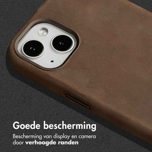 Accezz Vintage Leather Magsafe Backcover Apple iPhone 13 - Rustic Brown