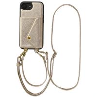 Selencia Sera Telefoonhoes met Koord en Envelop Pashouder Apple iPhone 17e / 16e - Champagne