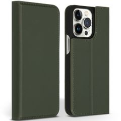 Accezz Premium Leather Slim Bookcase Apple iPhone 13 Pro - Groen