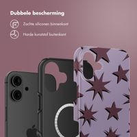 Selencia Vivid Tough Backcover met MagSafe iPhone 16 - Stars Plum Lilac