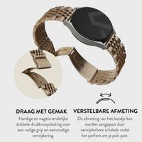 Burga Stalen bandje - Universeel 20 mm aansluiting - Chic Royal - Goud