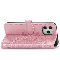 Mandala Bookcase iPhone 12 (Pro) - Rosé Goud