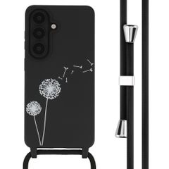 imoshion Siliconen design hoesje met koord Samsung Galaxy S26 - Dandelion Black