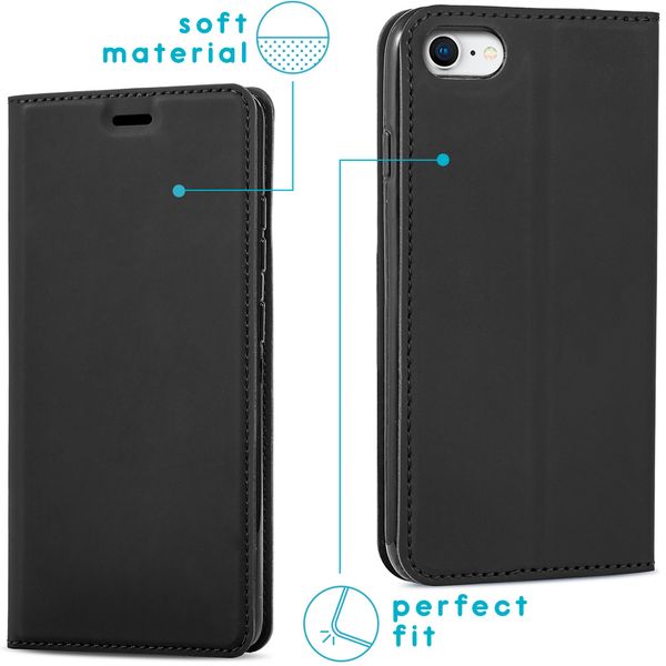 imoshion Slim Folio Bookcase Apple iPhone SE (2022 / 2020) / 8 / 7 - Zwart