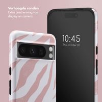 Selencia Vivid Tough Backcover Google Pixel 8 Pro - Colorful Zebra Old Pink