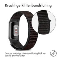 imoshion Nylon bandje Fitbit Charge 5 - Maat S - Zwart