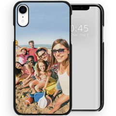 Ontwerp je eigen Apple iPhone Xr hardcase hoesje - Zwart