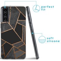 imoshion Design hoesje Samsung Galaxy S21 FE - Grafisch Koper / Zwart