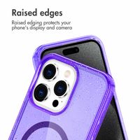 imoshion Sparkle Backcover met MagSafe Apple iPhone 15 Pro - Glitter Paars