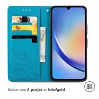 imoshion Mandala Bookcase Samsung Galaxy A35 - Turquoise