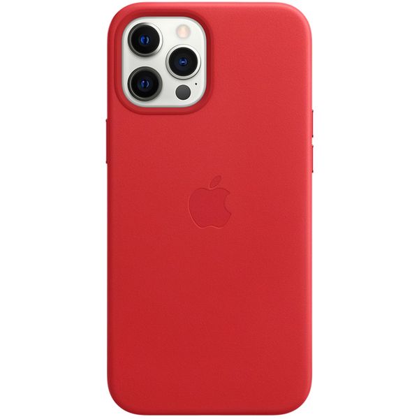 Apple Leather Backcover MagSafe iPhone 12 Pro Max - Red