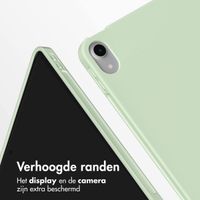 Accezz Smart Silicone Bookcase Apple iPad Air 11 inch (2025) M3 / (2024) M2 / Air 5 (2022) / Air 4 (2020) - Lichtgroen