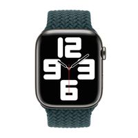 Apple Gevlochten solobandje Apple Watch | 44/45/46/49 mm - Maat 9 - Rainforest