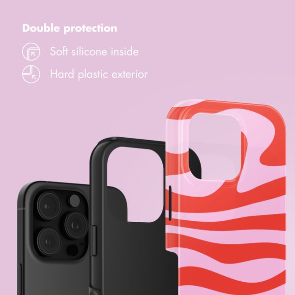 Selencia Vivid Back Cover Apple iPhone 16 Pro - Dream Swirl Pink