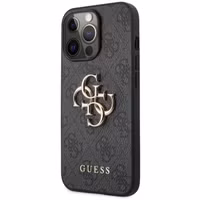 Guess 4G Metal Logo Backcover Apple iPhone 13 Pro Max - Grijs