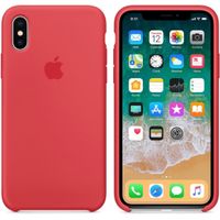 Apple Silicone Backcover Apple iPhone X - Red Raspberry