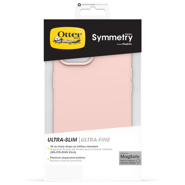 OtterBox Symmetry Clear Backcover MagSafe iPhone 13/14/15/16e - Roze