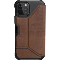 UAG Metropolis Bookcase iPhone 12 (Pro) - Leather Brown